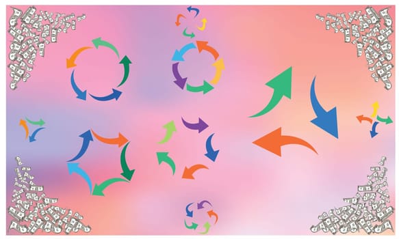 amazing arrow different designs showing continuity of cycle diagrams