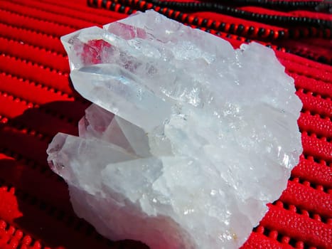 Close up of a crystal on market