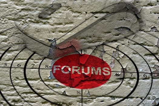 Forum target grunge concept