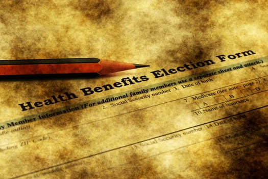 Health benefits election form
