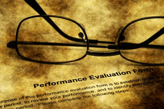 Performance evaluation grunge  form