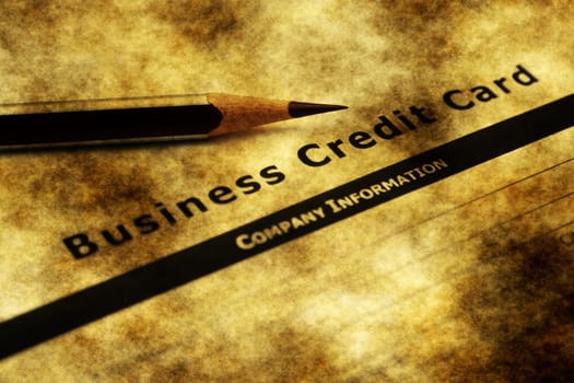 Business credit card application