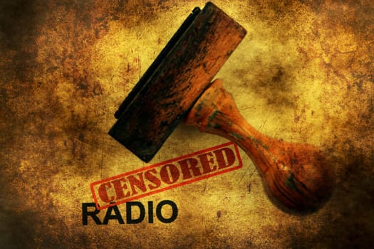 Censored radio grunge concept