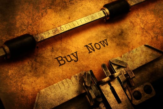 Buy now grunge concept