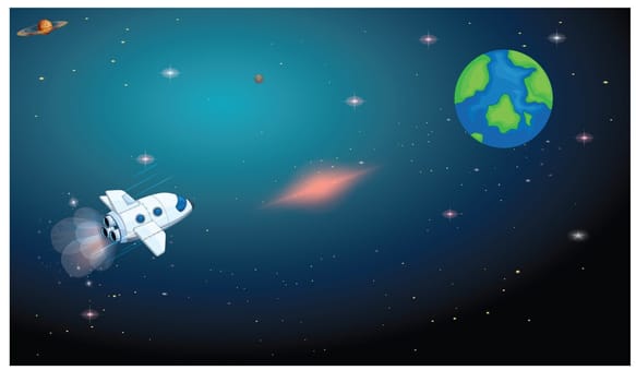 spacecraft just reach near to earth