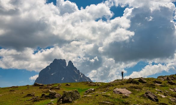 the peak Midi d'Ossau, 2884 meters, Ossau Valley, Pyrenees, France