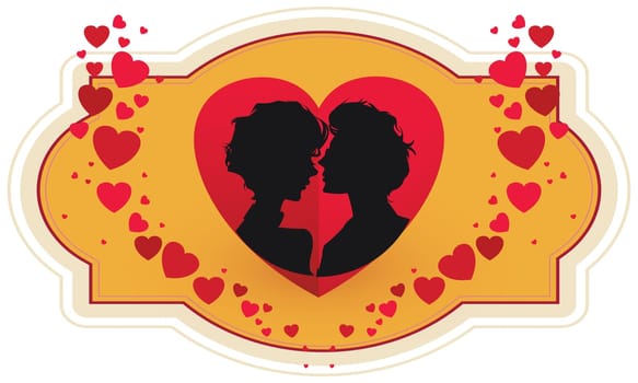 a man kissing to a girl with lots of love