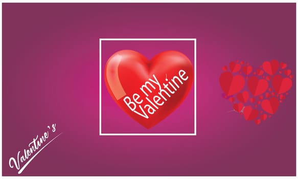 a gift box contains heart to express on valentine