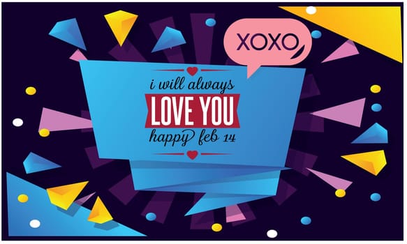 blue background, love text, kiss and hug