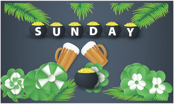 beer is only drink on Sunday in park