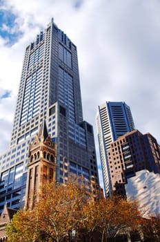 beautiful different style buildings in Melbourne