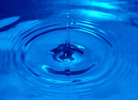 blue water drop background
