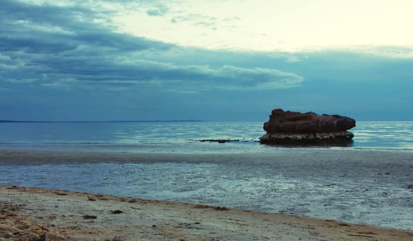 blue evening sunset  in Australia
