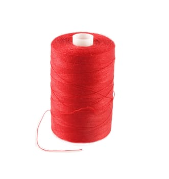 red threads  isolated on white