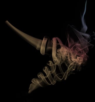 abstract smoke on black background