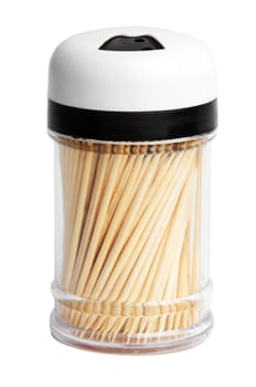 tooth picks box isolated on white
