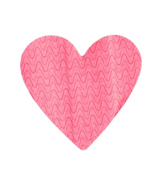 paper heart isolated over white