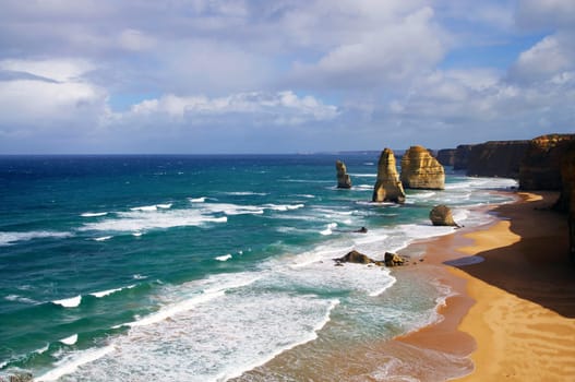 beautiful 12 apostles in Australia