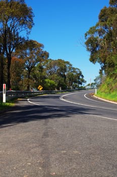 view of outback road in Australia