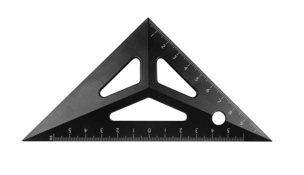 school ruler isolated over white