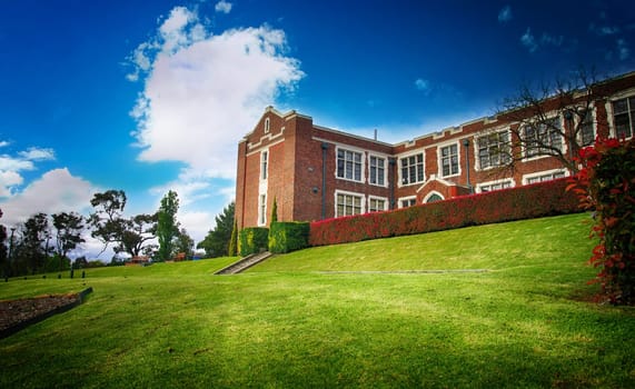 antique high school in Melbourne Australia.Hdr shot