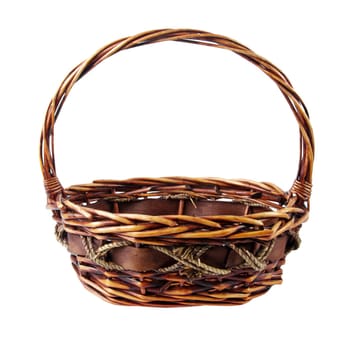big basket isolated over white