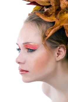 autumn fashion portrait of woman