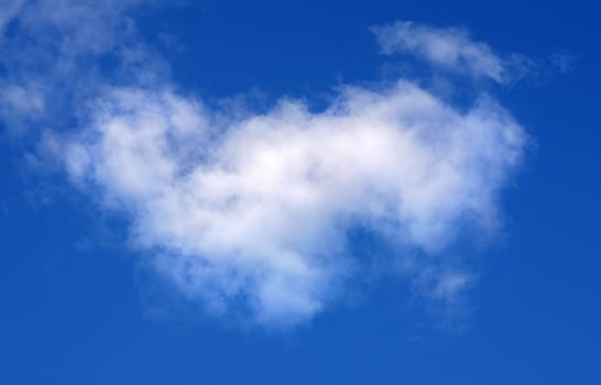 bright sky and clouds in summer