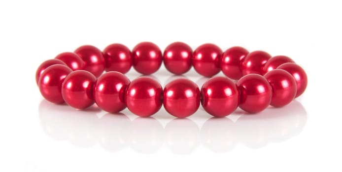 beautiful pearl fashionable bracelet over white
