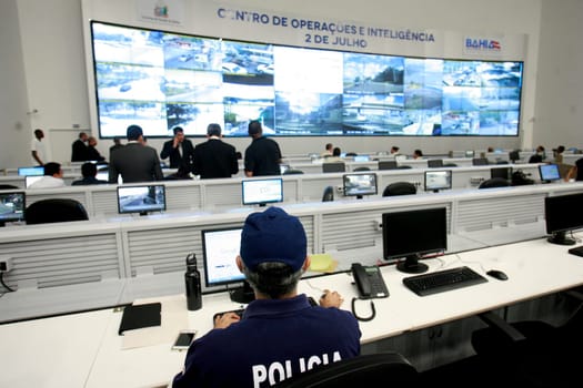 salvador, bahia - brazil - july 18, 2016: View of the Operations and Intelligence Center of the Bahia Public Security Secretariat, located in the Bahia Administrative Center - CAB - in the city of Salvador.