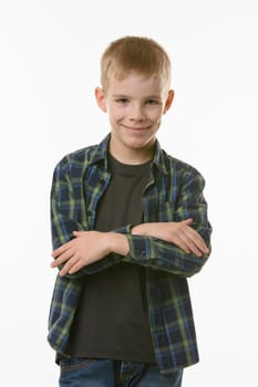 Hell lie down for a confident boy with a pleasant smile