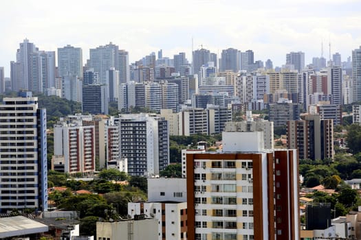salvador, bahia / brazil - august 29, 2016: aerial view of residential buildings in the Pituba neighborhood in the city of Salvador.