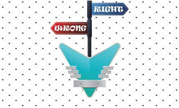 flag contains right or wrong with accurate direction