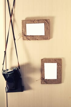 decorative photo frames on the wall