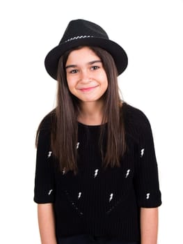 little pretty girl with the hat