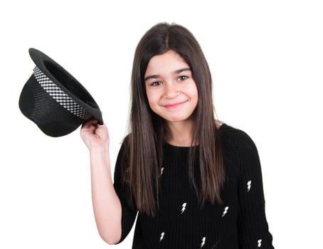 little pretty girl with the hat