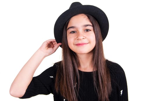 little pretty girl with the hat