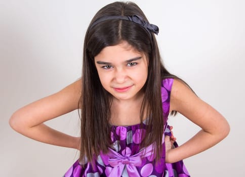 little pretty girl with the dress