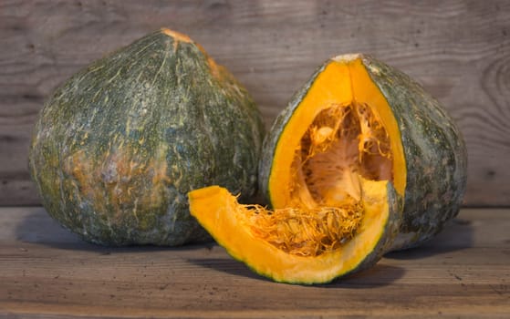 Argentine creole squash commonly called Tetsukabuto or Japanese squash