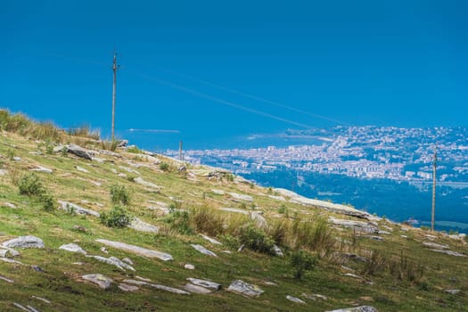 The Rhune mountain in the Pyrenees-Atlantique in France