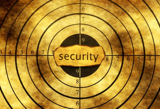 Security grunge target