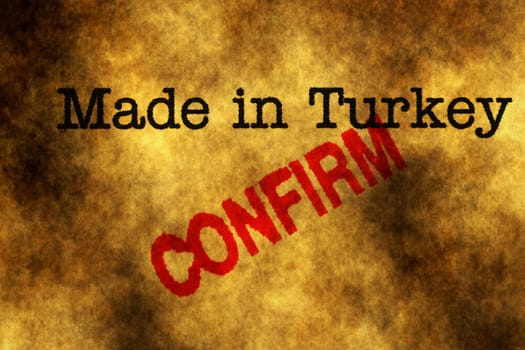 Made in Turkey grunge concept