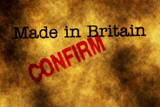 Made in Britain grunge concept
