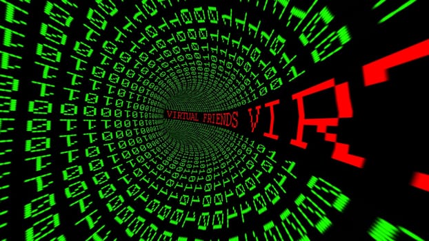 Virtual friends data tunnel
