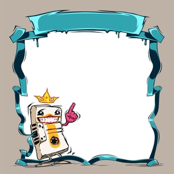 Retro Music Party Poster. In the EPS file, each element is grouped separately. Clipping paths included in additional jpg format.