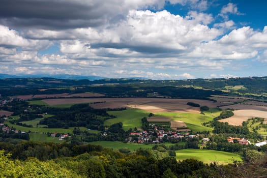 Beautiful summer mountain landscape in the Czech Republic