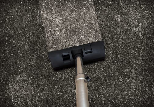 Vacuum cleaner on the floor
