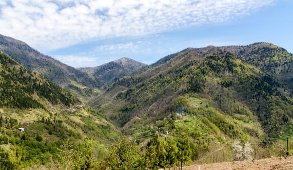 Landscape in the mountains, Ajara, Georgia.Caucasus