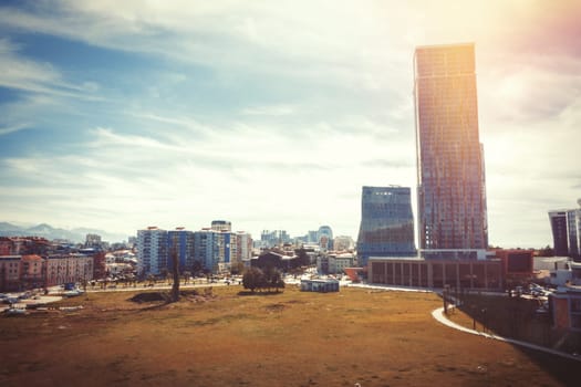 View on Batumi city from the port. Georgia