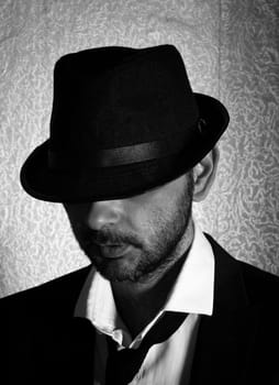 Retro man with the hat